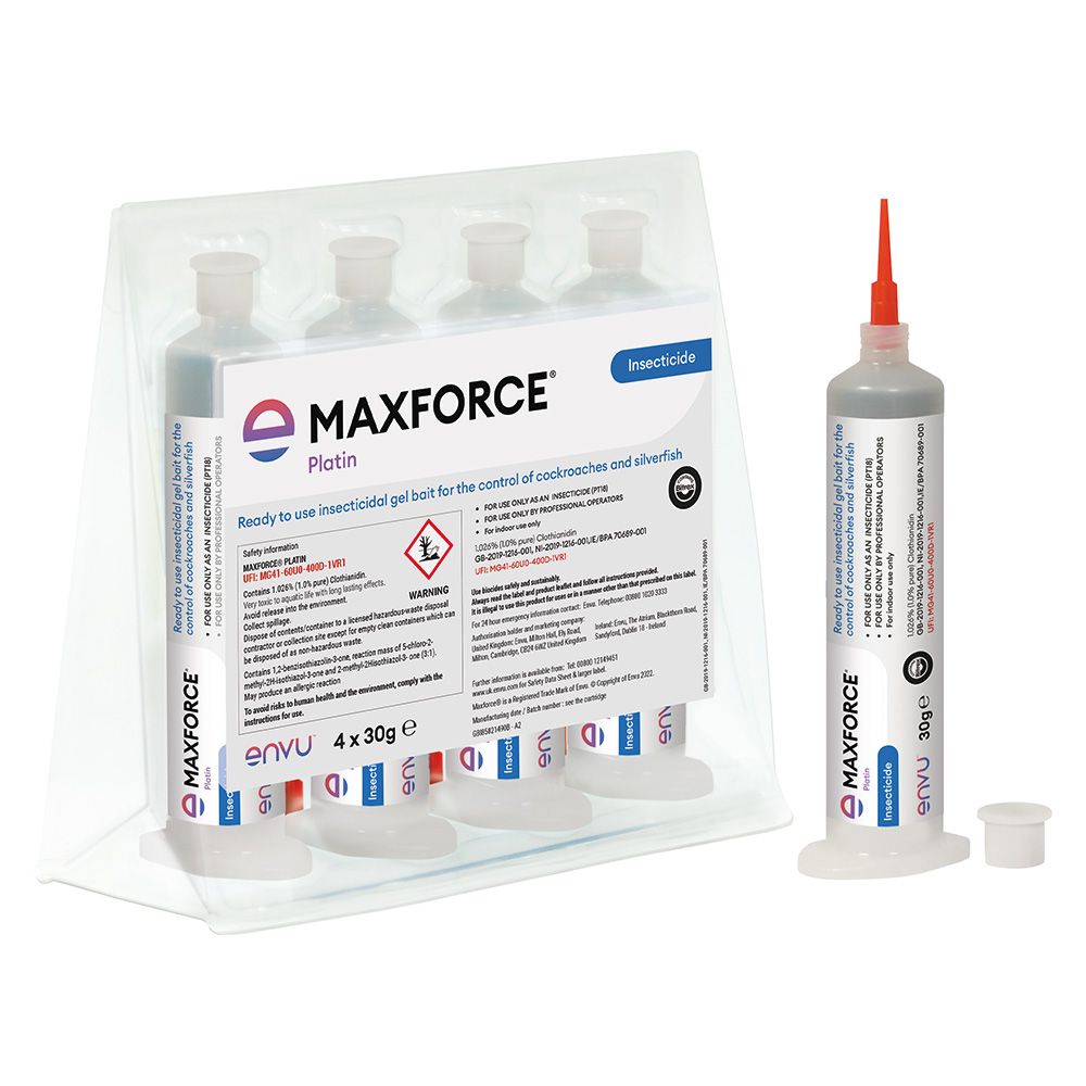 Maxforce Platin Cockroach Killer Gel 4 x 30g