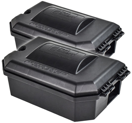 Mouse Bait Boxes (x2), Heavy Duty, Locking