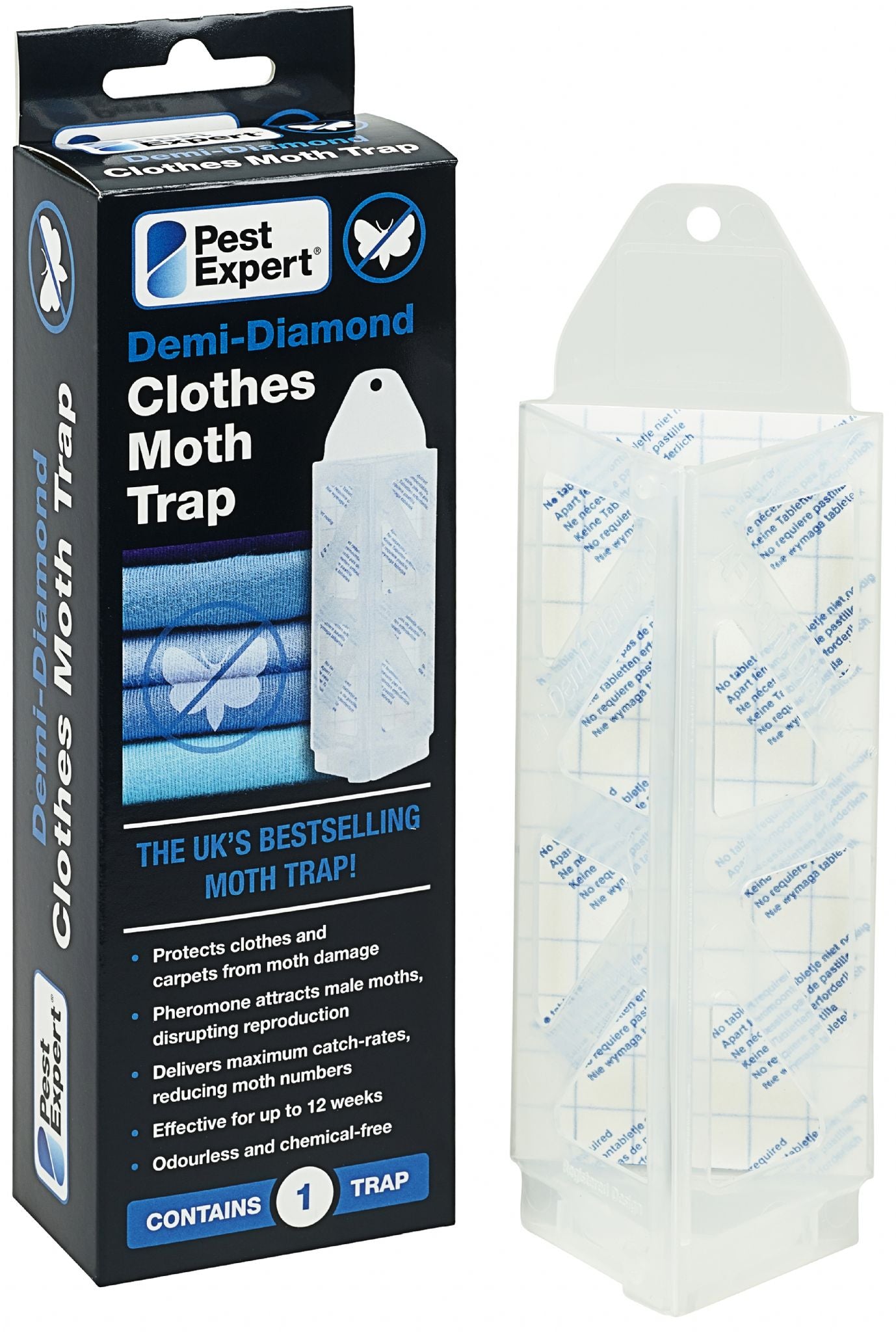 Clothing Moth Pheromone Trap 6-Pack - Clothes Moth Trap with Lure for  Closets | Mothreaper