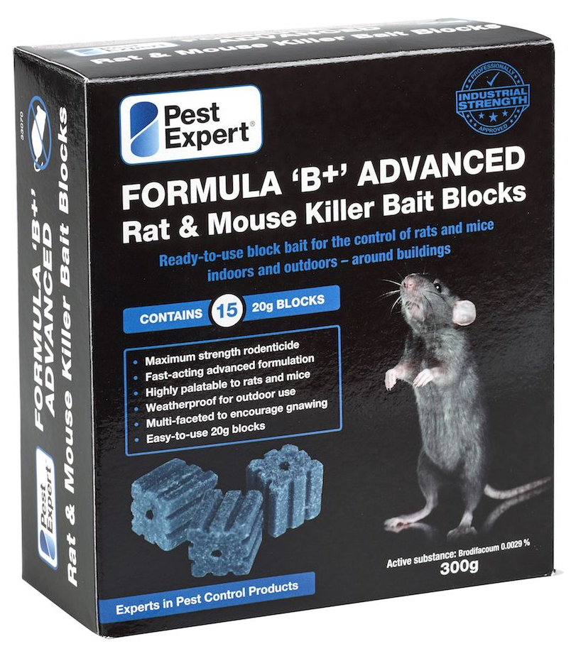 RAT POISON & PROFESSIONAL Rodent Box Station Bait Blocks Killer SINGLE –  Moth Control