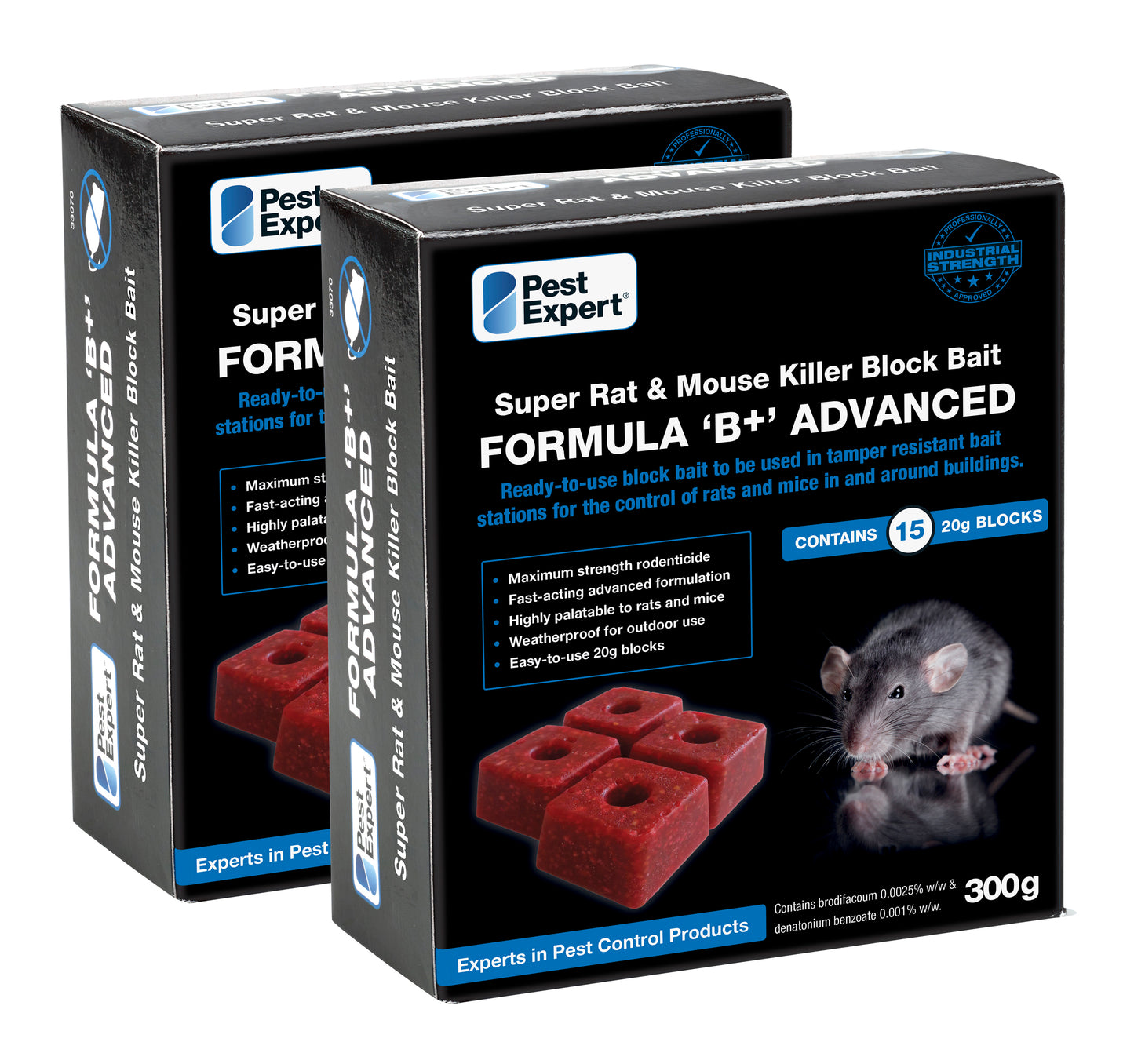 Mouse Poison Bait Blocks 600g (2 x 300g)