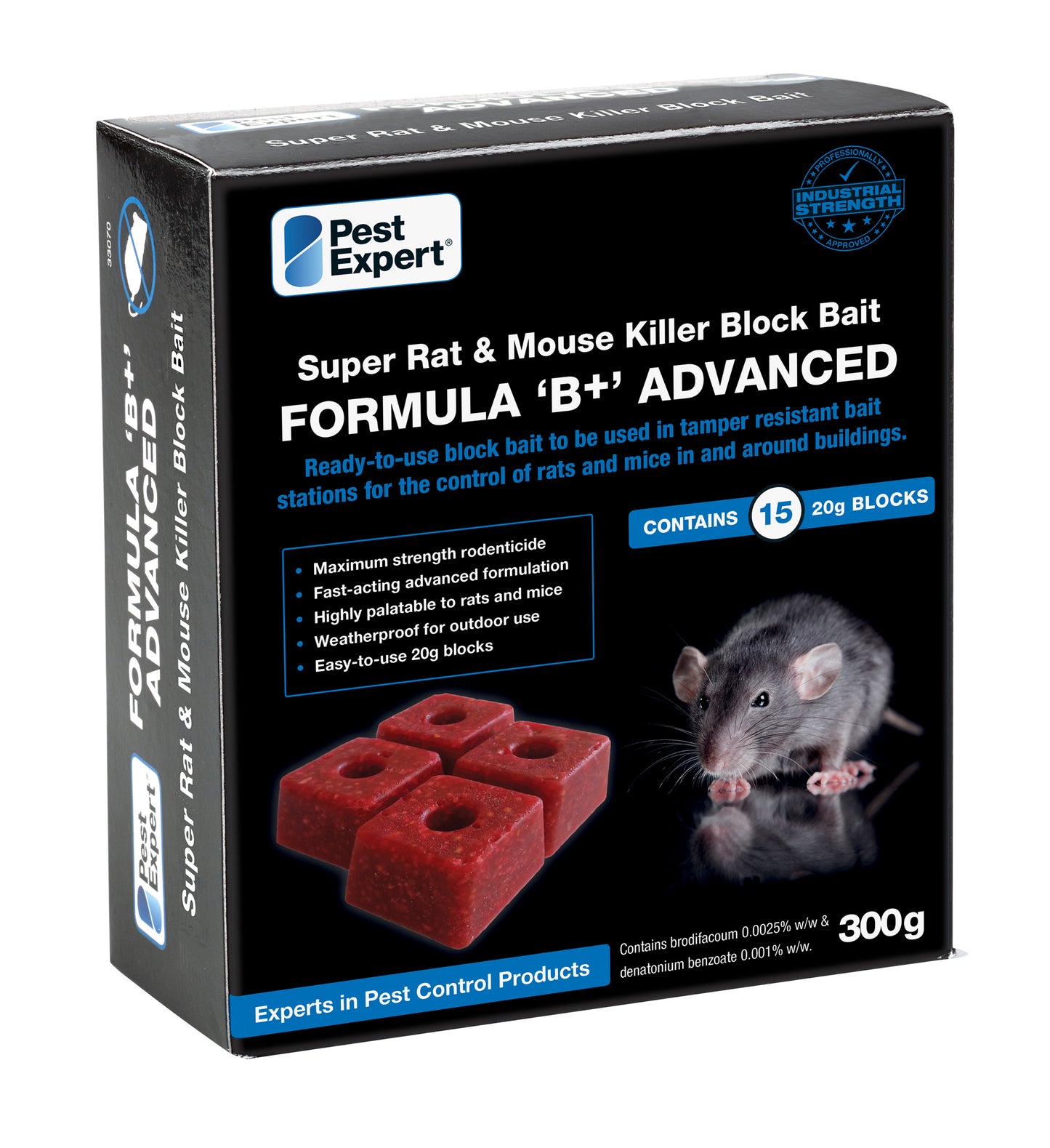 Mouse Poison Bait Blocks 300g (15 blocks)