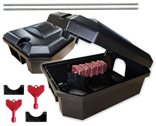 Pest Expert Pre-Baited Rat Stations (Twinpack)