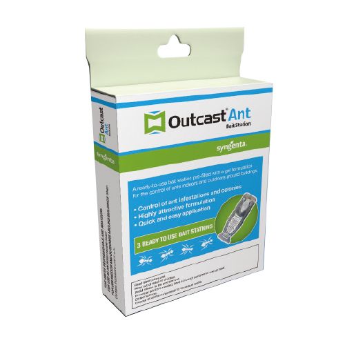 Outcast® Ant Bait Stations - 3 Ready To Use Bait Stations